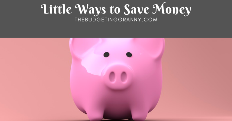 Little Ways to Save Money